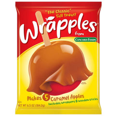 Concord Foods Wrapples apple-dipping-ready shows quick prep for at-home caramel apples.