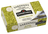 Connetable sardines in olive oil pack of 12, premium omega-3 source