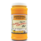 CONSCIOUS SEASONINGS CS popcorn butter oil jar showcases authentic movie-theater flavor for homemade popcorn.