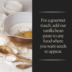 Cook's Vanilla Paste in gelato preparation reveals creamy texture and seeds.