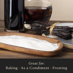 Cook's Vanilla Powder resealable jar keeps freshness and storage simple.