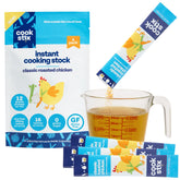 Cookstix Classic Instant Chicken Stock Sticks pack dissolves quickly for rich broth
