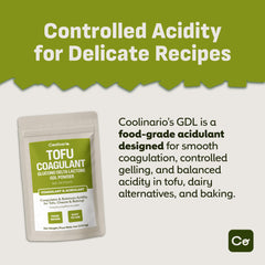 Coolinario GDL soft cheese process yields delicate texture with mild acidity.
