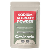 Coolinario sodium alginate powder packaging image shows a resealable container for easy storage.