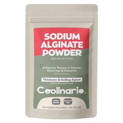 Coolinario sodium alginate powder packaging image shows a resealable container for easy storage.