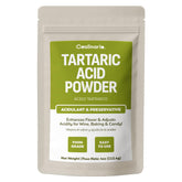 Coolinario tartaric acid powder packaging on shelf, ready for culinary use.