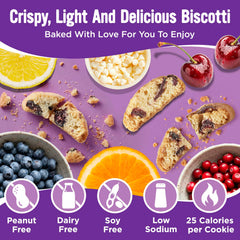 Cooper Street biscotti cherry white chunk—chunky bits ideal for dunking.