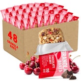 Cooper Street Chocolate Cherry Granola Bakes packaging highlighting bulk value for offices and classrooms.