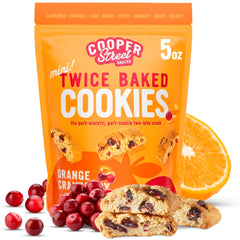 Cooper Street twice baked orange cranberry biscotti pack, perfect companion for a quick coffee break.