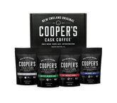 Cooper's Cask Bourbon-barrel aged Colombian beans ideal for bold mornings