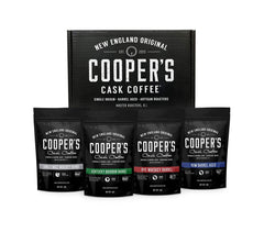 Coopers Cask Coffee box set highlights bourbon Colombian flavor for gifting and tasting