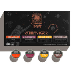 Copper Moon Breakfast Blend pods delivering a bright, smooth morning experience.