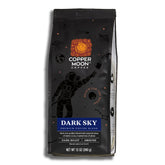 Copper Moon Dark Sky coffee bag with rich roast aroma and bold flavor.