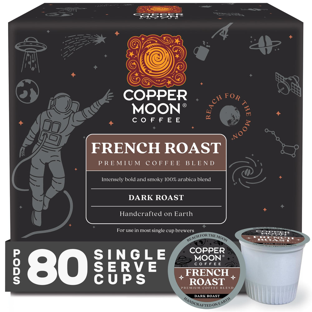 Copper Moon pods packaging shown for quick, mess-free brewing