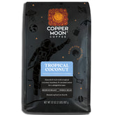 Copper Moon Tropical Coconut coffee beans ready for a smooth brew