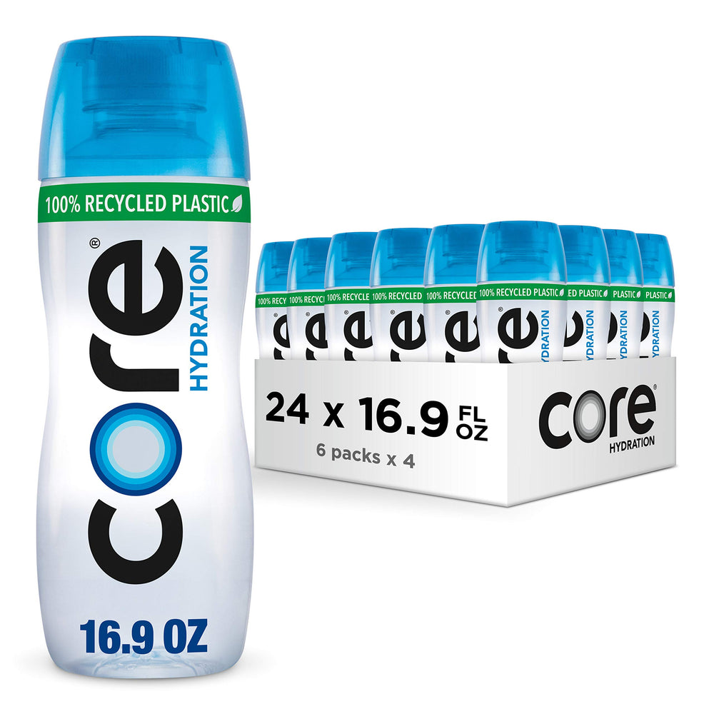 Core Hydration bottle contoured for a comfortable grip on the go