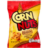 Corn Nuts BBQ flavored kernels close-up showing bold crunch and smoky finish.