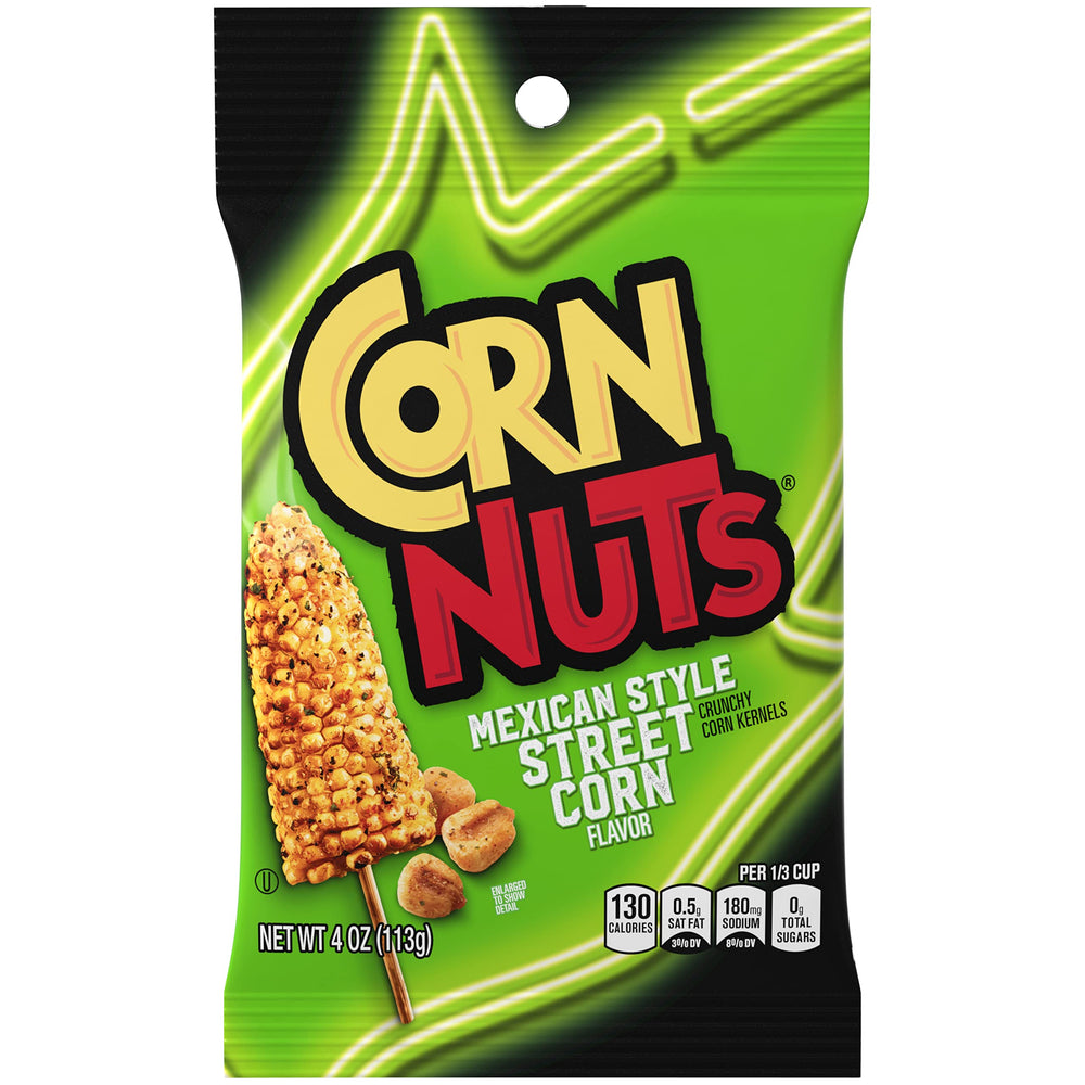 CORN NUTS Mexican Style Street Corn pack of 12 bags for pantry-friendly snacking.