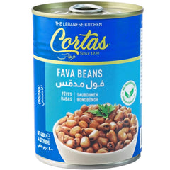 Cortas Fava Beans served in a dish, ready for a flavorful meal.