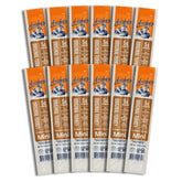 Country Archer mini turkey jerky sticks original pack in hand for portable protein snack.