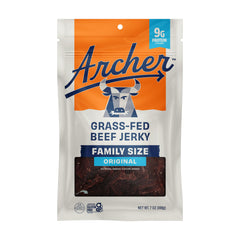 Country Archer Original Jerky 7 oz bag, bold flavor for on-the-go snacking.