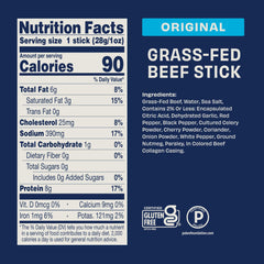 Country Archer beef jerky sticks, individually wrapped for freshness and portable snacking.