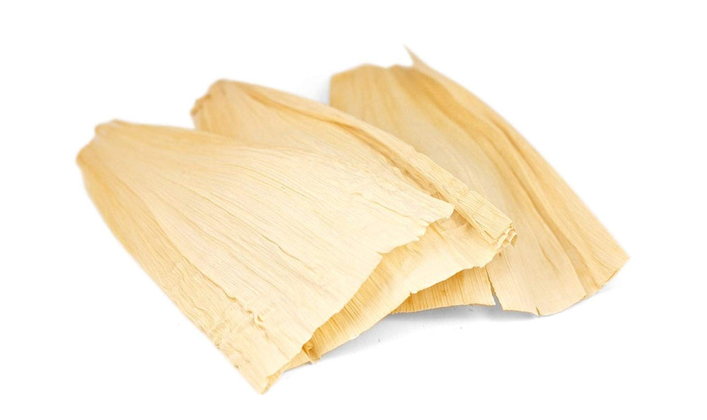 Country Creek Acres dried corn husk wrappers for tamales, ready to steam