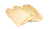 Country Creek Acres dried corn husk wrappers for tamales, ready to steam