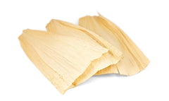Country Creek Acres dried corn husk wrappers for tamales, ready to steam