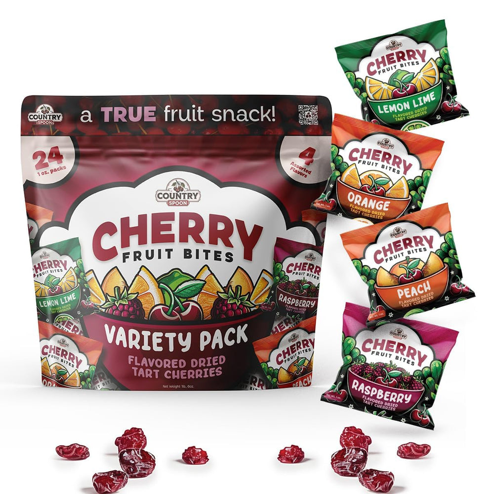 Country Spoon Real Fruit Snacks in kid-friendly pouch for school lunches