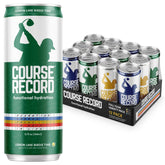 COURSE RECORD Variety Pack cans front view for on-course hydration.