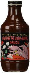 Cowtown Night Of The Living BBQ Sauce bottle 18 oz adds bold heat to burgers and ribs.