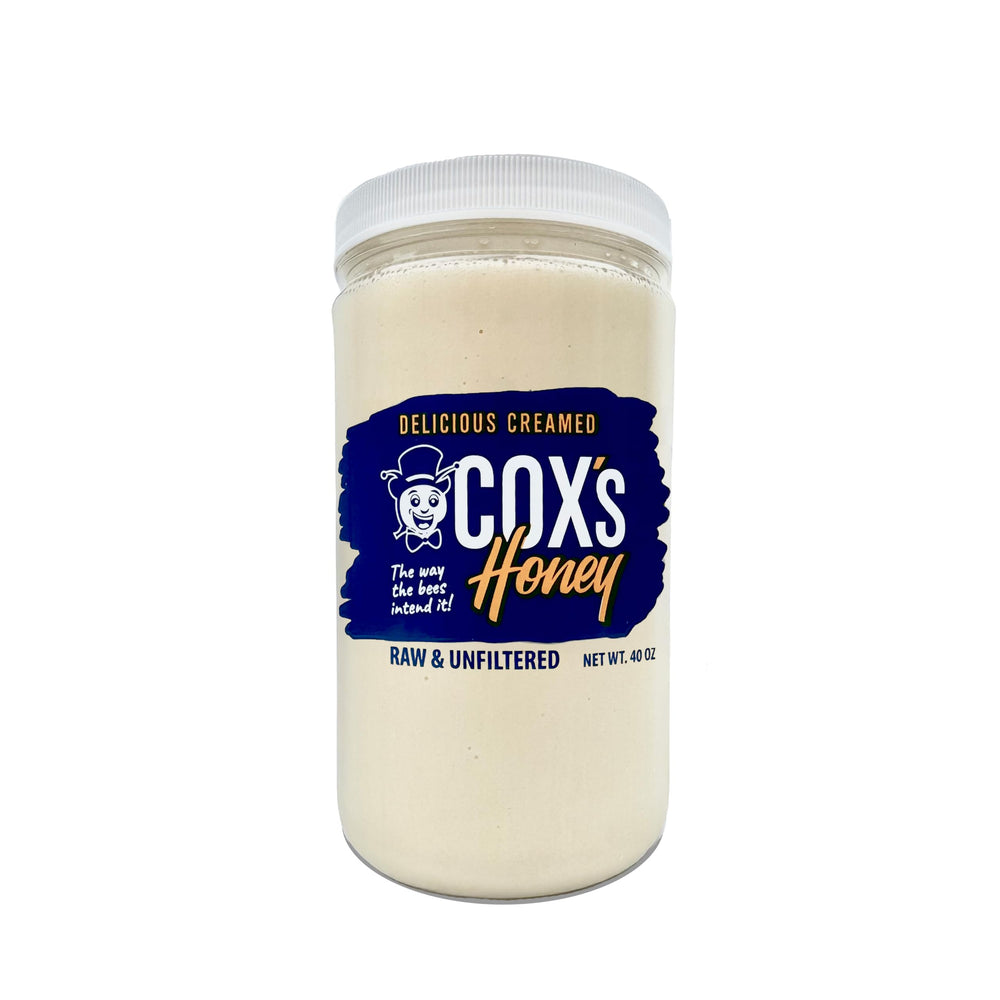 Cox's Honey creamed whipped honey bottle with smooth texture for easy spreading