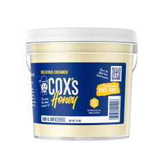Cox's Honey raw-unfiltered-clover-closeup highlights natural color