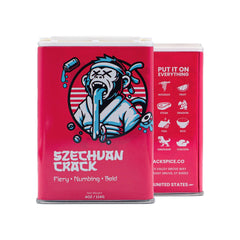 Crack Spice Szechuan bottle pouring to enhance a bold stir-fry flavor