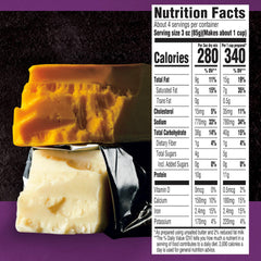 Cracker Barrel Mac and Cheese pouch label close-up highlighting no artificial flavors