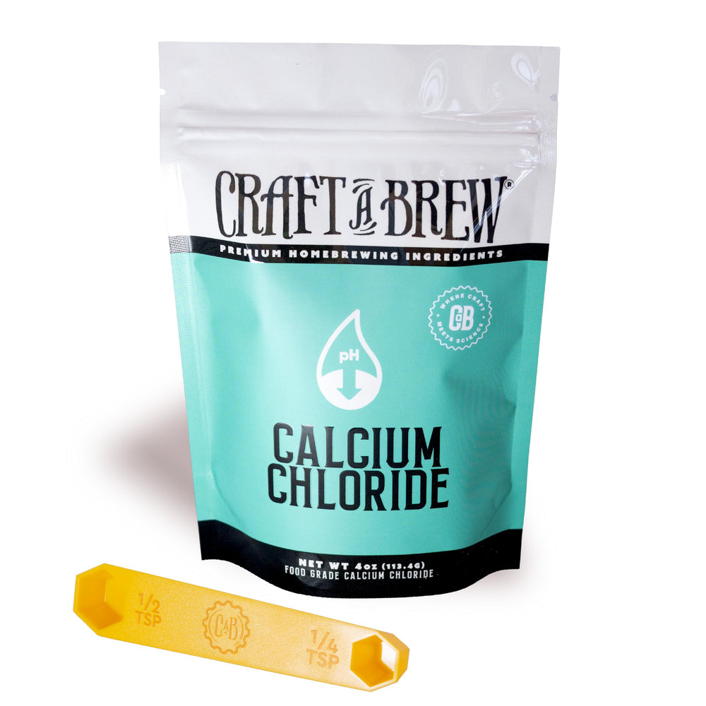Craft A Brew calcium chloride 4oz bottle for precise mineral adjustments in home brewing