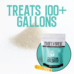 Dissolving calcium chloride in cold water before mashing for better mineral uptake