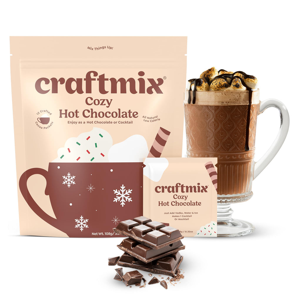 CraftMix Cozy Hot Chocolate Pack: convenient sachets for quick indulgence.
