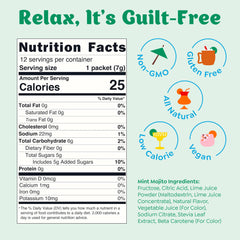 Close-up of real fruit ingredients in Craftmix Mint Mojito