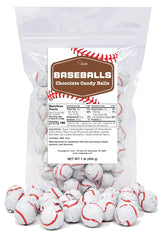 Crait Baseball Chocolates in a 1 lb bag for team events.