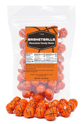 Crait basketball chocolates in resealable bag for easy sharing at events