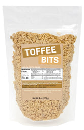 Crait Crunchy English Toffee Bits bag close-up for baking.