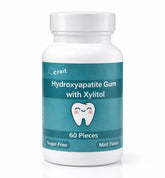 Crait Remineralizing Gum bottle with non-nano hydroxyapatite for enamel-friendly care