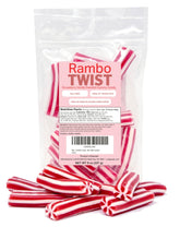 Crait Rambo Twist strawberry vanilla bites in resealable bag for freshness