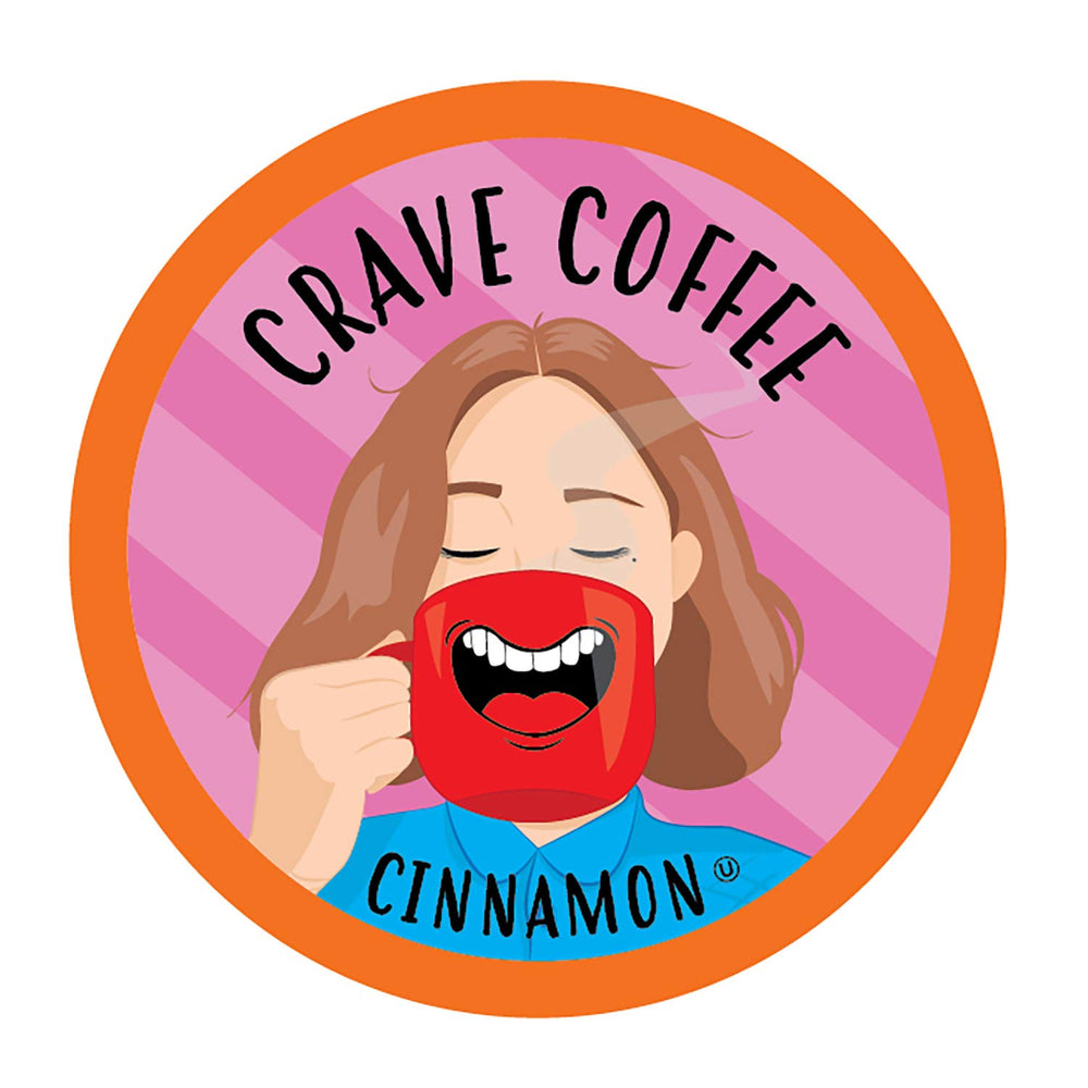 Crave Beverages cinnamon coffee pods in a box for easy mornings