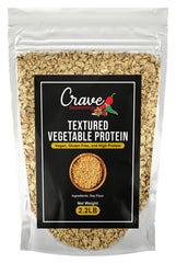 Crave Textured Vegetable Protein bag front view for a versatile plant-based staple
