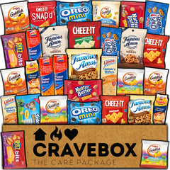 CRAVEBOX cookies and crackers snack box offers a varied assortment for quick snacking