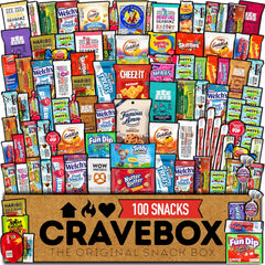CRAVEBOX snack box with 100-count Easter variety for gifting.
