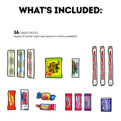 CRAVEBOX snack variety pack close-up highlights tasty, shareable treats for birthdays and college care.